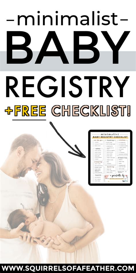 Minimalist Baby Registry FREE Checklist For Moms Who HATE Clutter