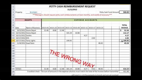 Petty Cash Expense Report Template – Atlanticcityaquarium.com