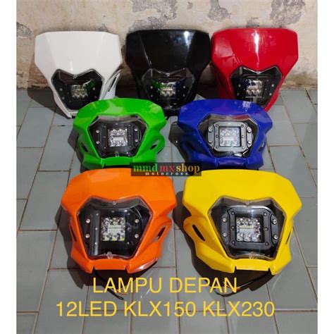 Headlamp Klx Led Reflektor Batok Lampu Depan Klx Led Mata