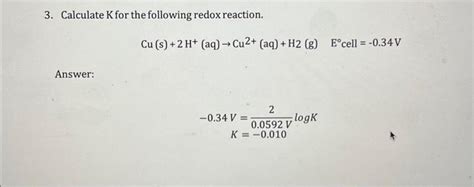 Solved Electrochemistry Solved Problems 1. Balance the | Chegg.com
