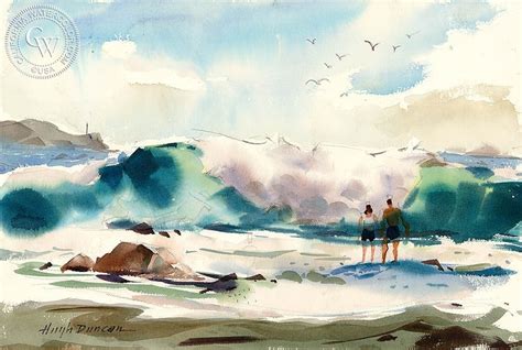 Newport Beach Art By Hugh Duncan California Watercolor