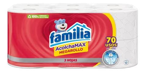 Papel Higienico Familia Acolcha Max Megarollo X Rollos