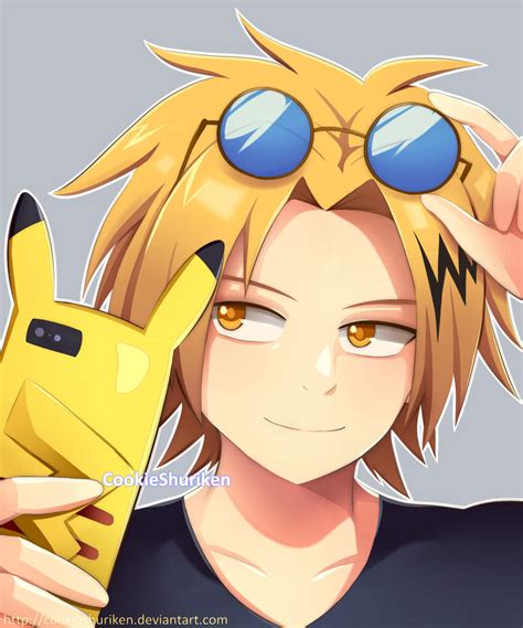 Bnha Denki Kaminari Selfie By Cookieshuriken On Deviantart