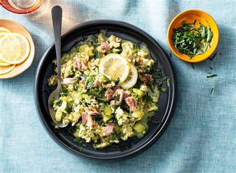 Risotto Met Tonijn Courgette Pesto Recept Allerhande Albert Heijn