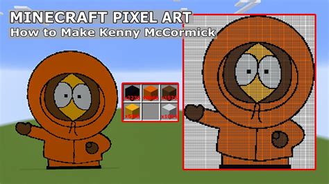 How To Make Kenny Mccormick South Park Pixel Art In Minecraft Yo Nbkomputer