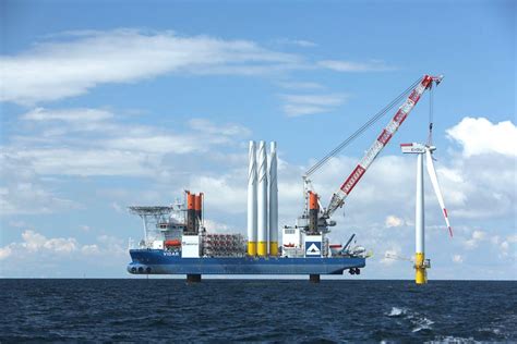 Offshore Wind Turbine Construction Crane Enbw Windeurope