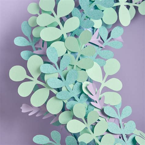 Eucalyptus And Hydrangea Paper Wreath Template Ogcrafts