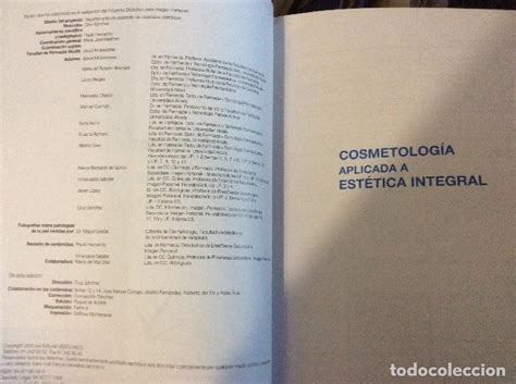 Cosmetologia Aplicada A Estetica Integral Video Comprar Libros De