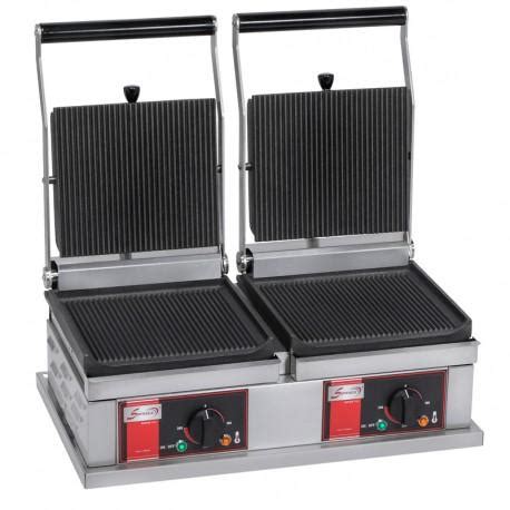 Grill Professionnel Panini Double Petit Mod Le Plaques Rainur Es Ppm