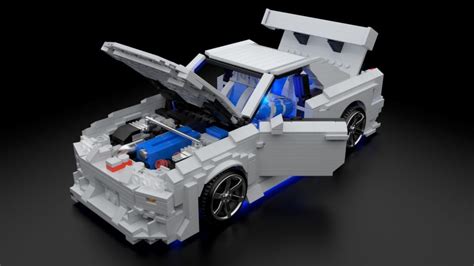 La Nissan Skyline R34 Gt R Grise De Fast And Furious Existe En Lego