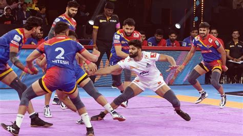 Haryana Steelers Vs U P Yoddhas In Match Of Pro Kabaddi Season