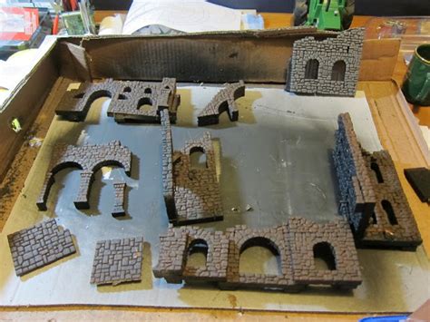 Hirst Arts Scenery Ruined Fieldstone Tower Wargaming Hub