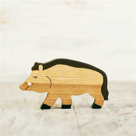 Wooden Wild Boar Toy - WoodenCaterpillar Toys