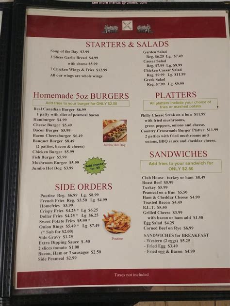 The Chicken Coop Havelock Menu 2