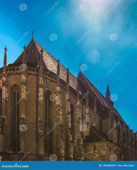 Facade of the Black Church stock photo. Image of catholic - 136560534