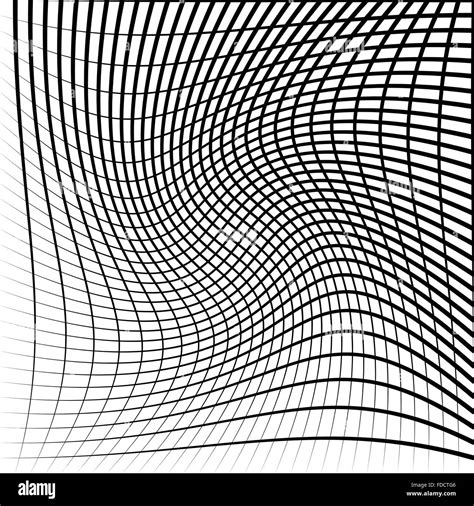 Abstract Grid Mesh With Twirling Rotating Distortion Effect