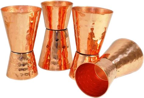 Amazon Parijat Handicraft Set Of Pure Copper Hammered Finish