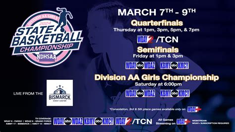 2024 NDHSAA Division AA Girls Basketball State Tournament televised on ...