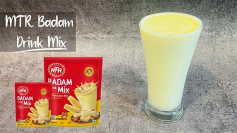 MTR Badam Drink Mix Recipe MTR Badam Mix YouTube