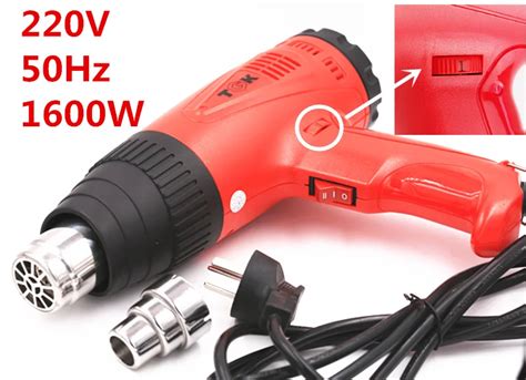 SZBFT 220V 50HZ 1600W 6 Gears Adjustable Temperature Heat Guns