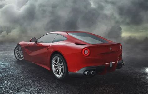 Wallpaper The Sky Red Wheel Ferrari Ass Clouds Ferrari Red For Mobile And Desktop