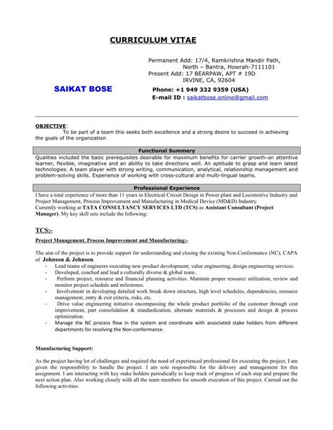 Pdf Resume Saikat Bose Dokumentips