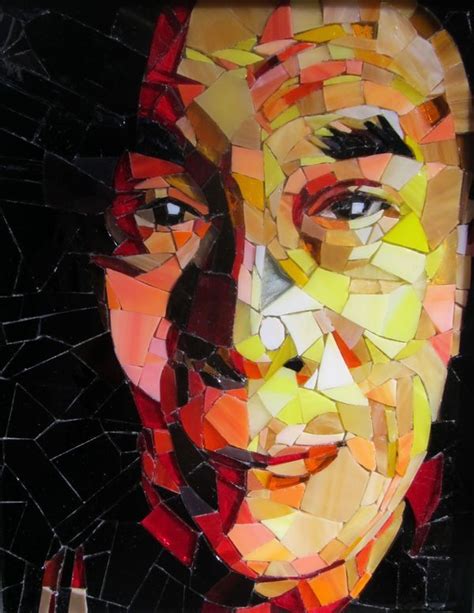 The Dalai Lama By Jennifer Kuhns Made Of Salvaged Stained Glass