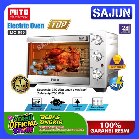 Promo Oven Listrik Mito MO 999 TOP Electric Oven 28 Liter MO999