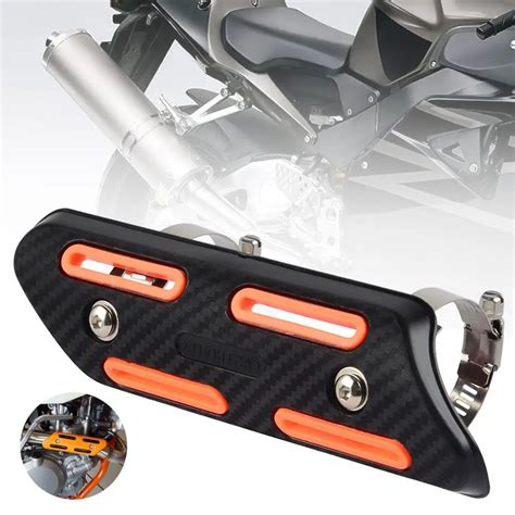 Exhaust Heat Shield Universal Motorcycle Motorbike Exhaust Pipe Heat Shield Cover Guard