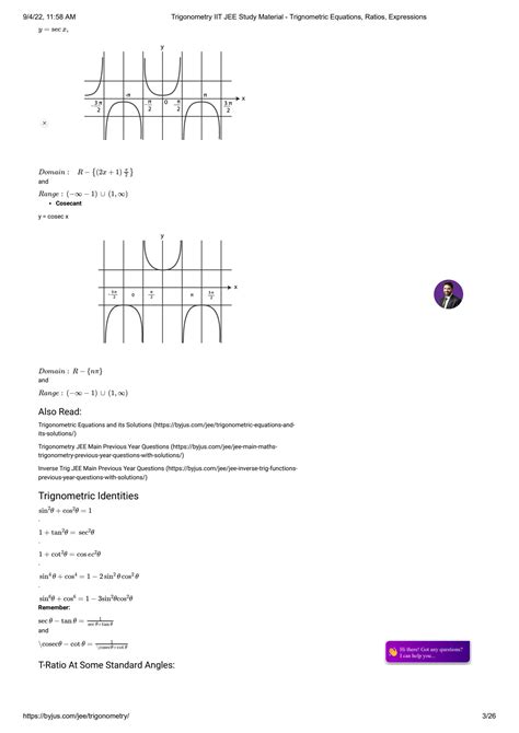 Solution Trigonometry Iit Jee Study Material Trignometric Equations