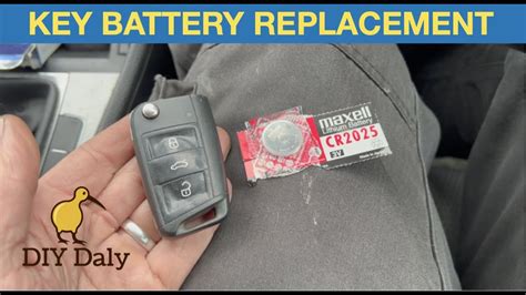 Vw Golf Key Fob Battery Replacement Youtube