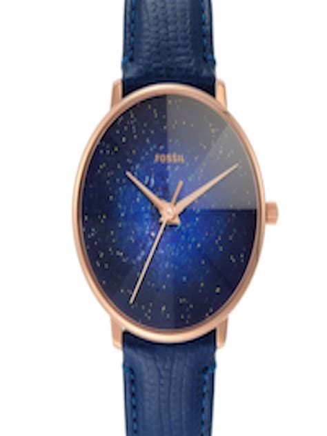 Buy Fossil Women Blue Analogue Leather Watch Watches For Women