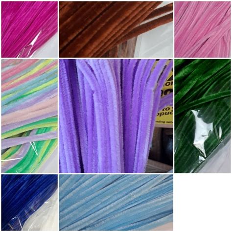 Jual 100 pcs kawat bulu DIY.pipe cleaner.untuk kerajinan. panjang 30 cm ...