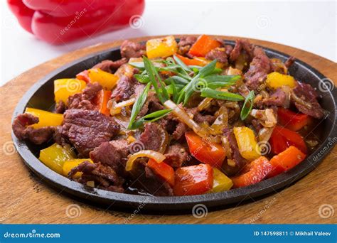 Meat Mix Sizzler Prepared And Served Stock Image Image Of Board