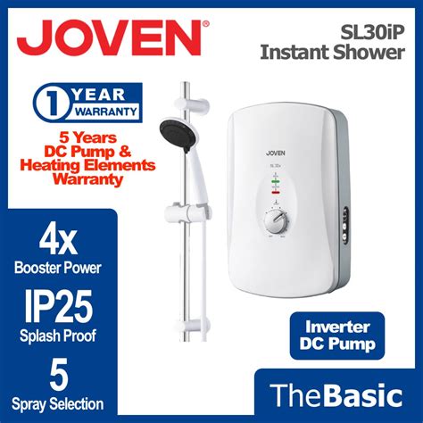 JOVEN Hot Shower Instant Water Heater With And Without DC Booster Pump SL30iP SA15M Shopee