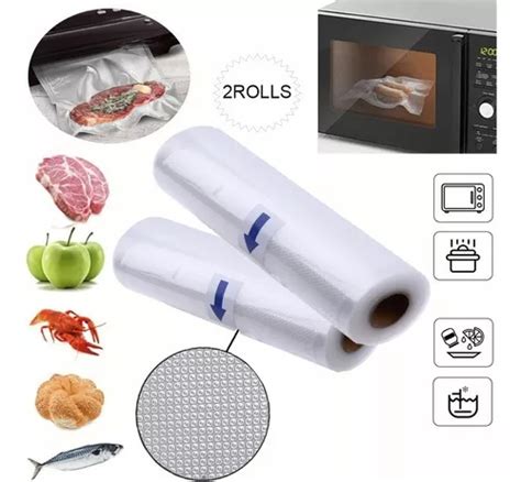 2 Rollo De Vacio Gofrado 20x500 Cm Para Oster Foodsaver Meses sin interés