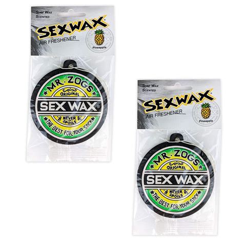 Sex Wax Surf Board Wax Style Air Freshener 3 2 Pack Pineapple Scent EBay