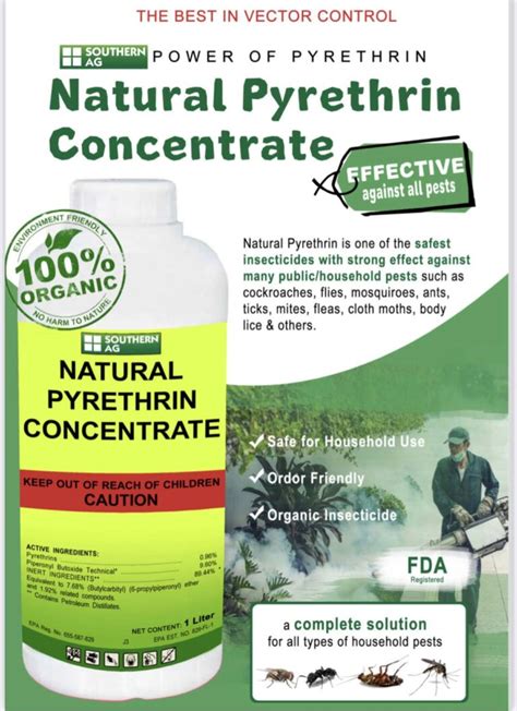 Natural Pyrethrin Concentrate Liter Pest Armor