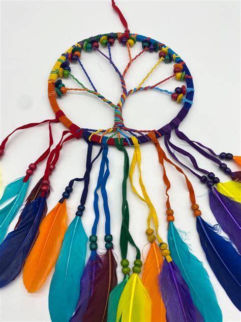 Tree Of Life Dream Catcher Bohemian Dream Catcher Naturals Etsy