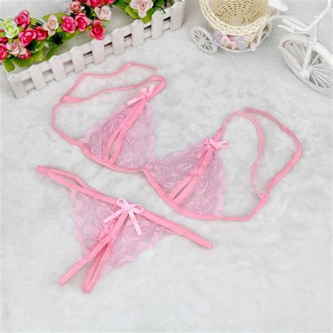 Women Sexy Panties And Bra Sets Lace Transparent Mesh Sexy Lingerie Hot Erotic Women Intimates