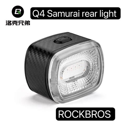 ROCKBROS Q4 Samurai Smart Brake Sensor Rear Light Taillight Shopee