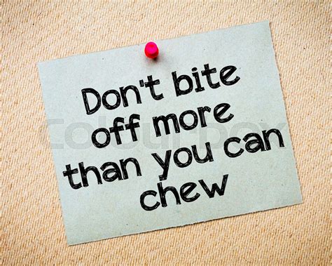 Don't bite off more than you can chew | Stock image | Colourbox