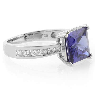 Engagement Tanzanite Silver Ring