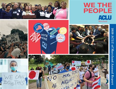 2020 Annual Report Aclu Of Maryland Aclu Of Maryland Exists To