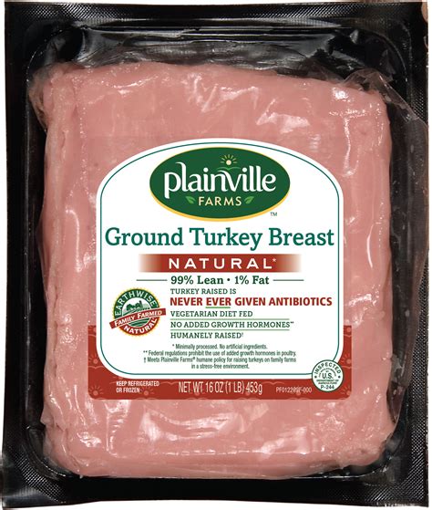 Natural Ground Turkey Breast 991 1lb — Plainville Farms