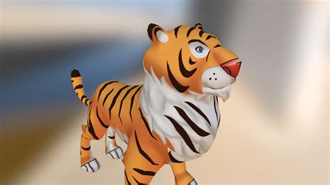 Toon Tiger Animated - Buy Royalty Free 3D model by 3Dimentional ...