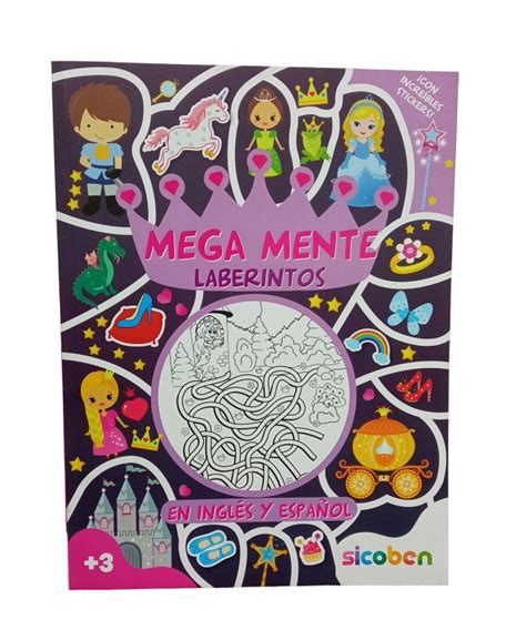 LIBRO MEGA MENTE LABERINTOS EN ESPAÑOL INGLES SICOBEN Eleven Kids