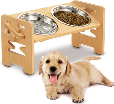 Vanbing Gamelle Chien Surelevee Porte Gamelle Pour Chat Et Petit Chien