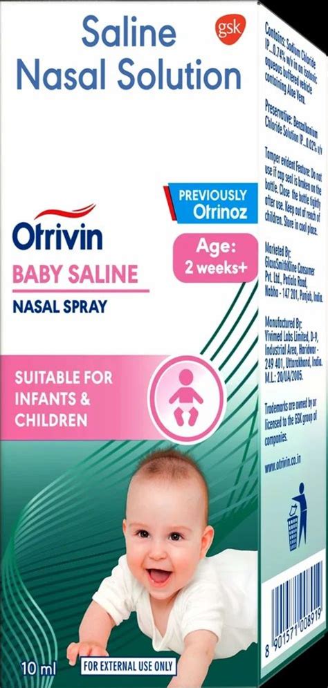 Gsk Otrivin Baby Saline At Rs Piece In Surat Id