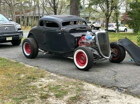 1934 Original Henry Ford Coupe Chopped Bonneville Style Hot Rod Rat Drag Barn For Sale